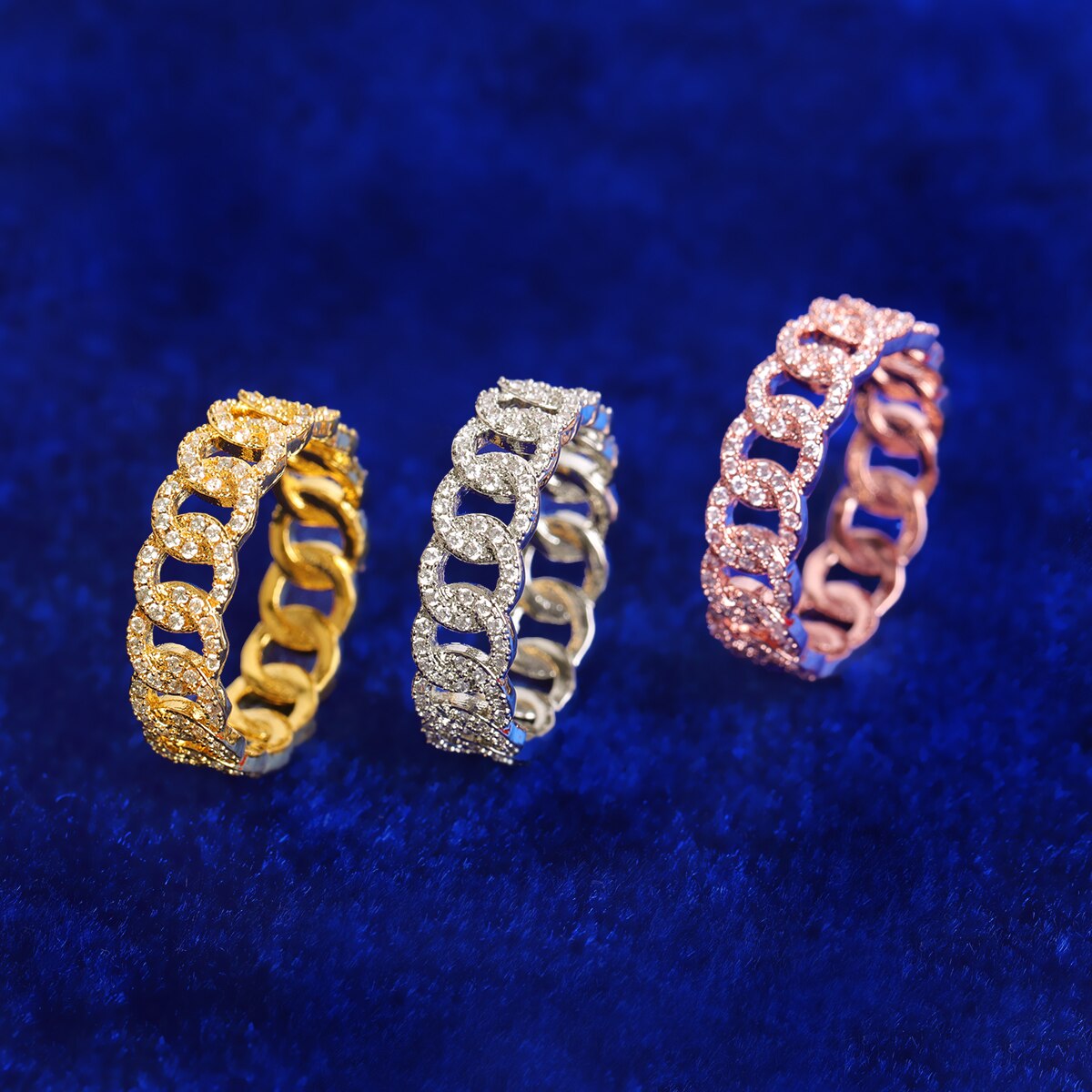 "Icy Cuban" Premium 24K Ring