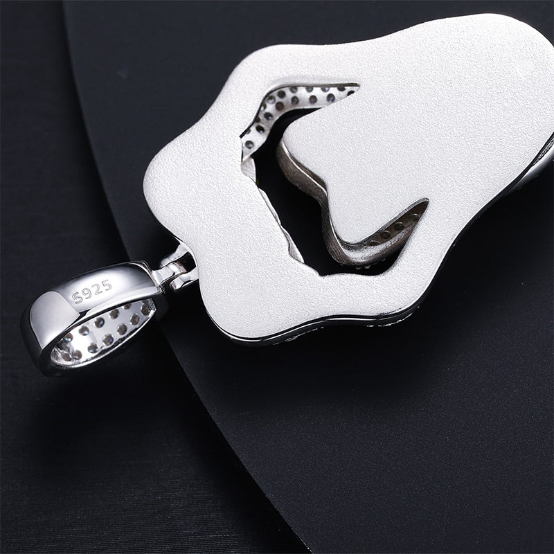 925 Silver Dripping Money with VVS Moisantite glowing in the dark