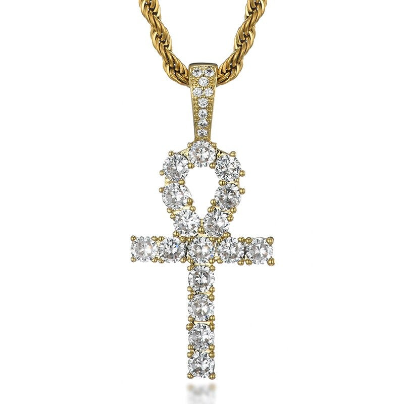 Ankh Cross + Rope Chain
