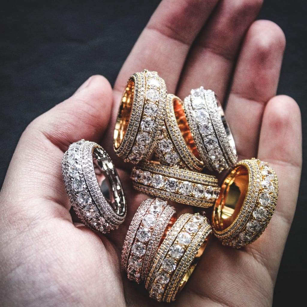 18K Rotating Tennis Ring