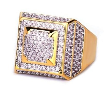 G Ring Iced Out 18K