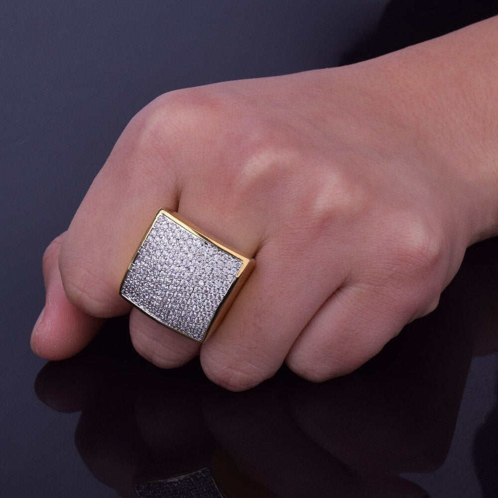 Full Iced 18K Ring