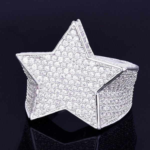 Star Ring - Diamond Star 18K