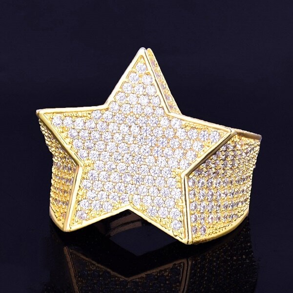 Star Ring - Anillo Estrella Diamantada 18K