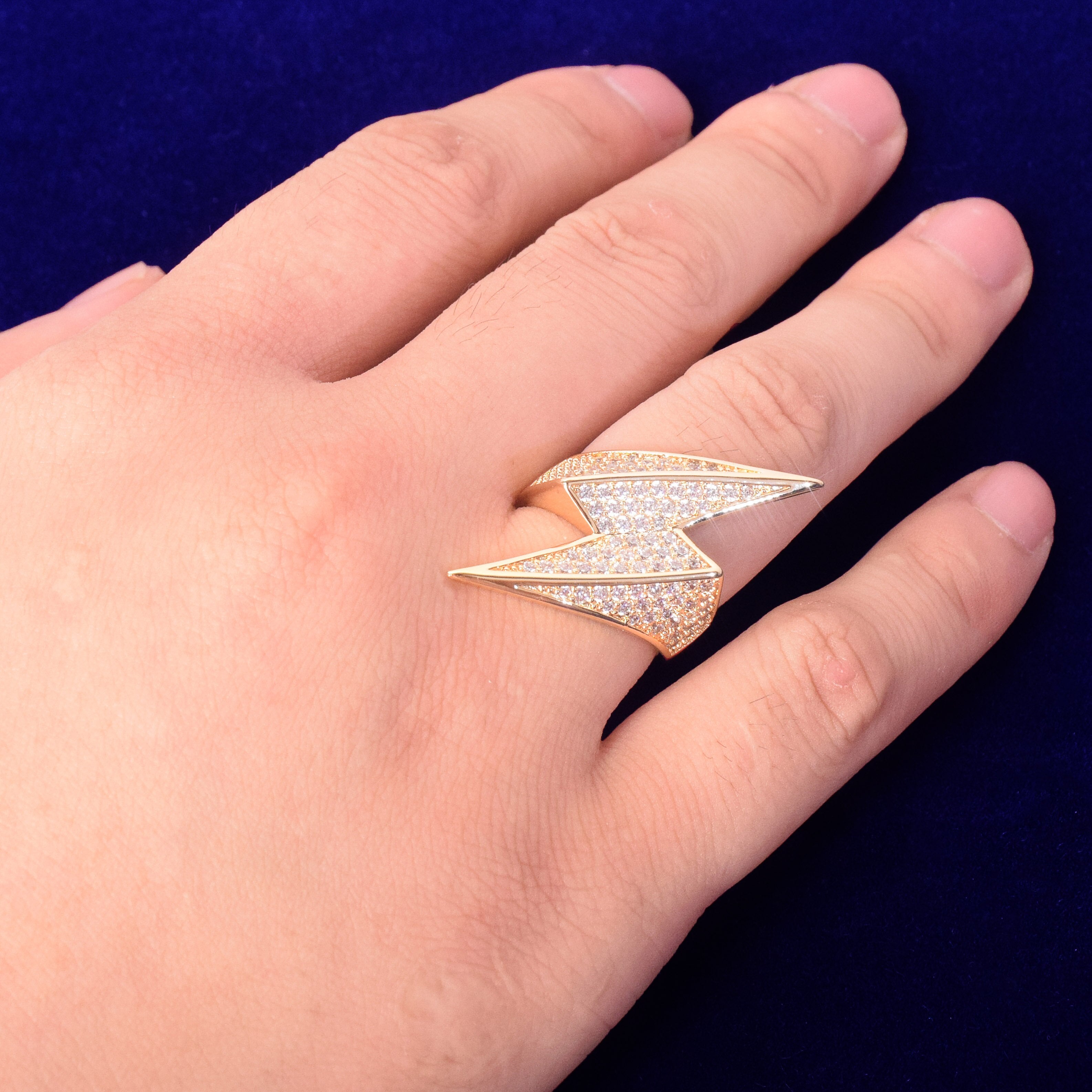 Diamond Beam Ring 18K