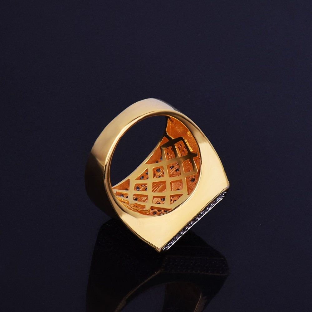 G Ring Iced Out 18K