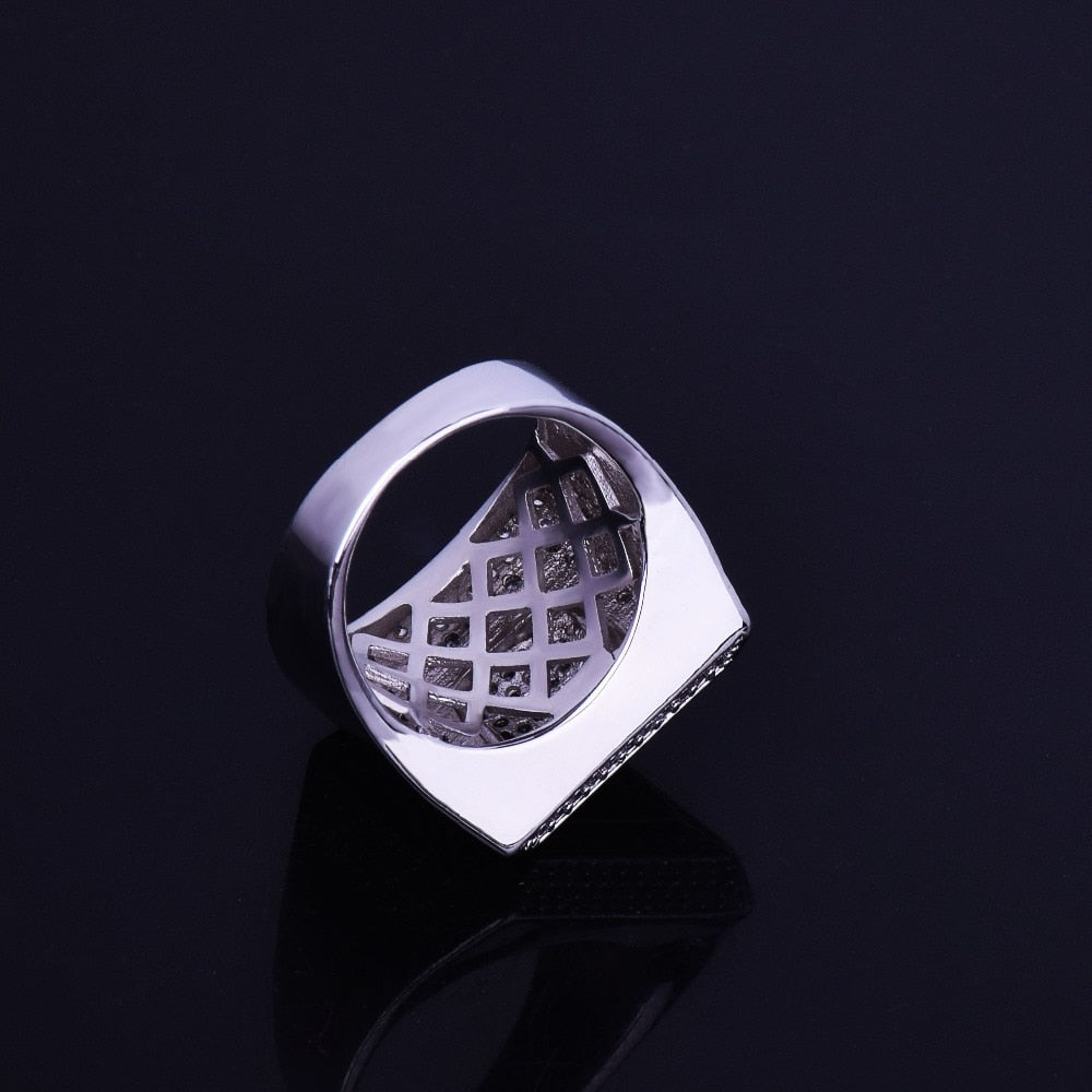 G Ring Iced Out 18K