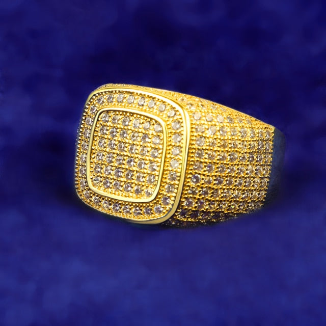 Anillo Double Square 24K