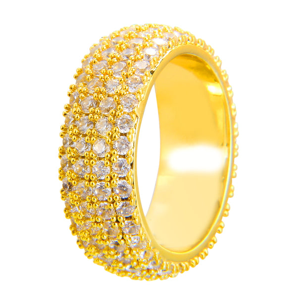 Anillo Iced Circle 24K