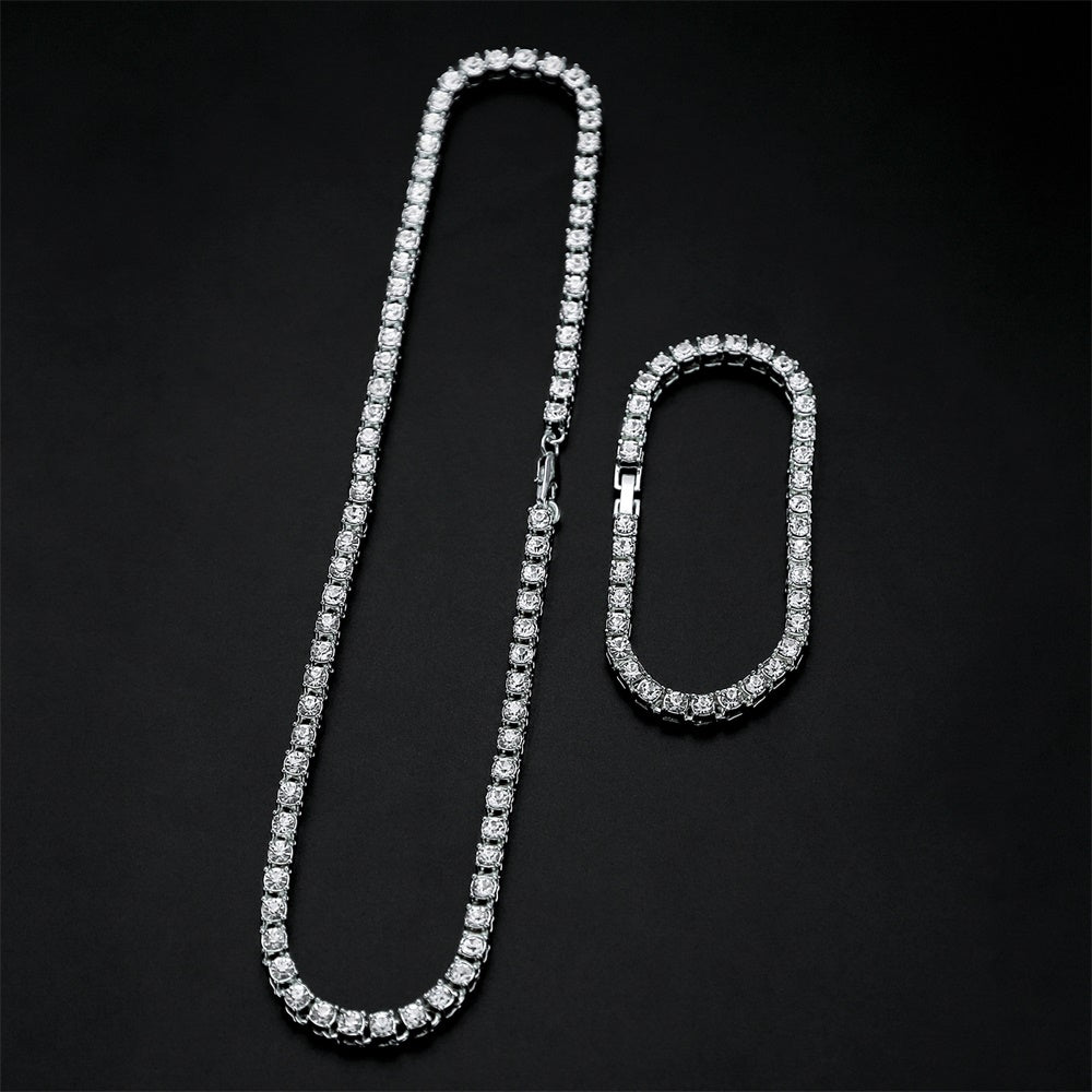 Chain + Tennis Bracelet